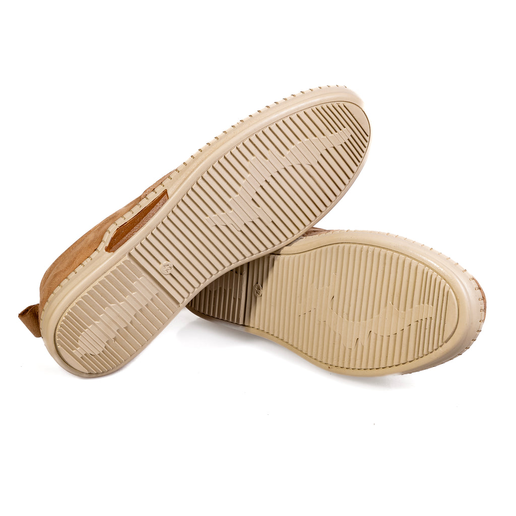 7065 Beige – Premium Men’s Genuine Leather Everyday Shoes