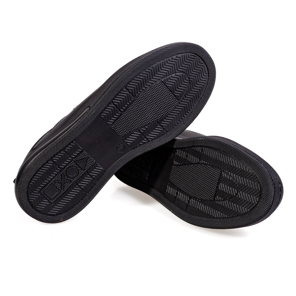 7049 Black – Premium Men’s Genuine Leather Everyday Shoes