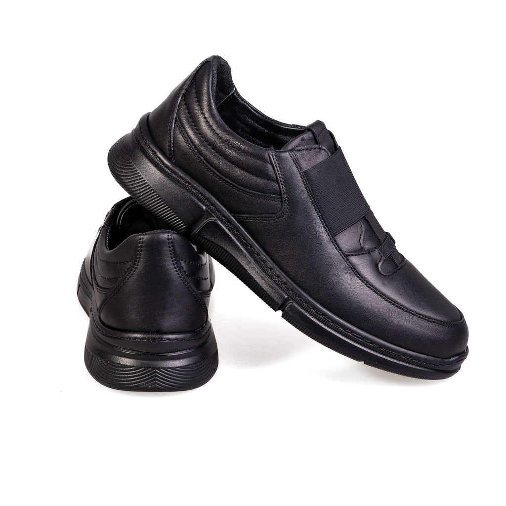 7048 Black – Premium Men’s Genuine Leather Everyday Shoes