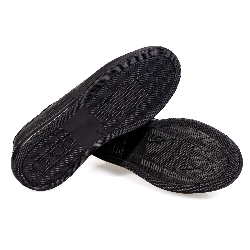 7054 Black – Premium Men’s Genuine Leather Everyday Shoes