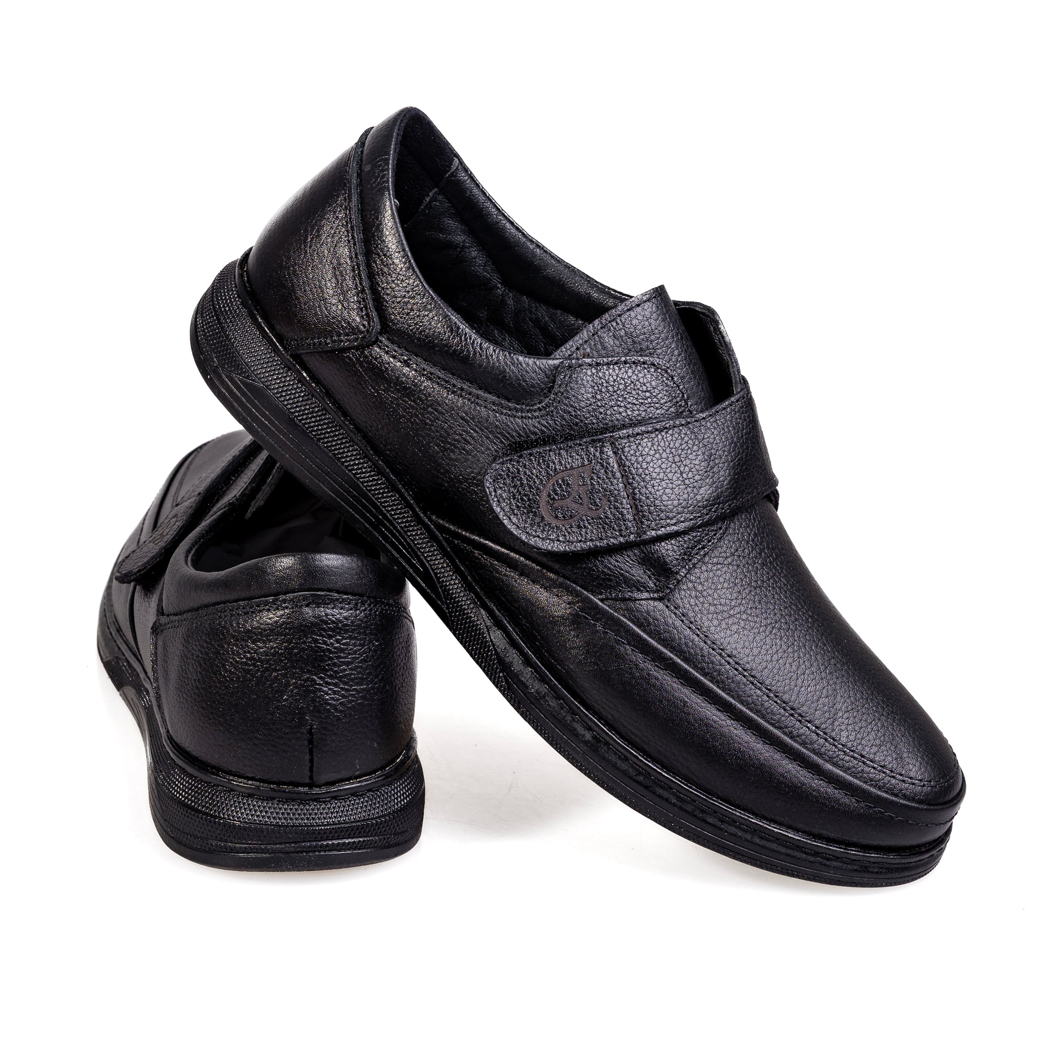 7015 Black – Premium Men’s Genuine Leather Everyday Shoes