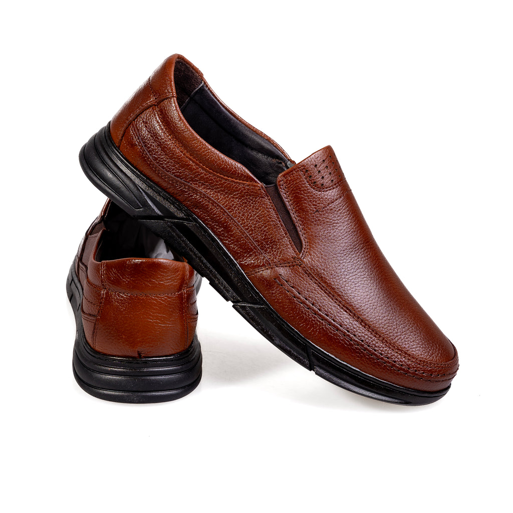 7011 Brown – Premium Men’s Genuine Leather Everyday Shoes
