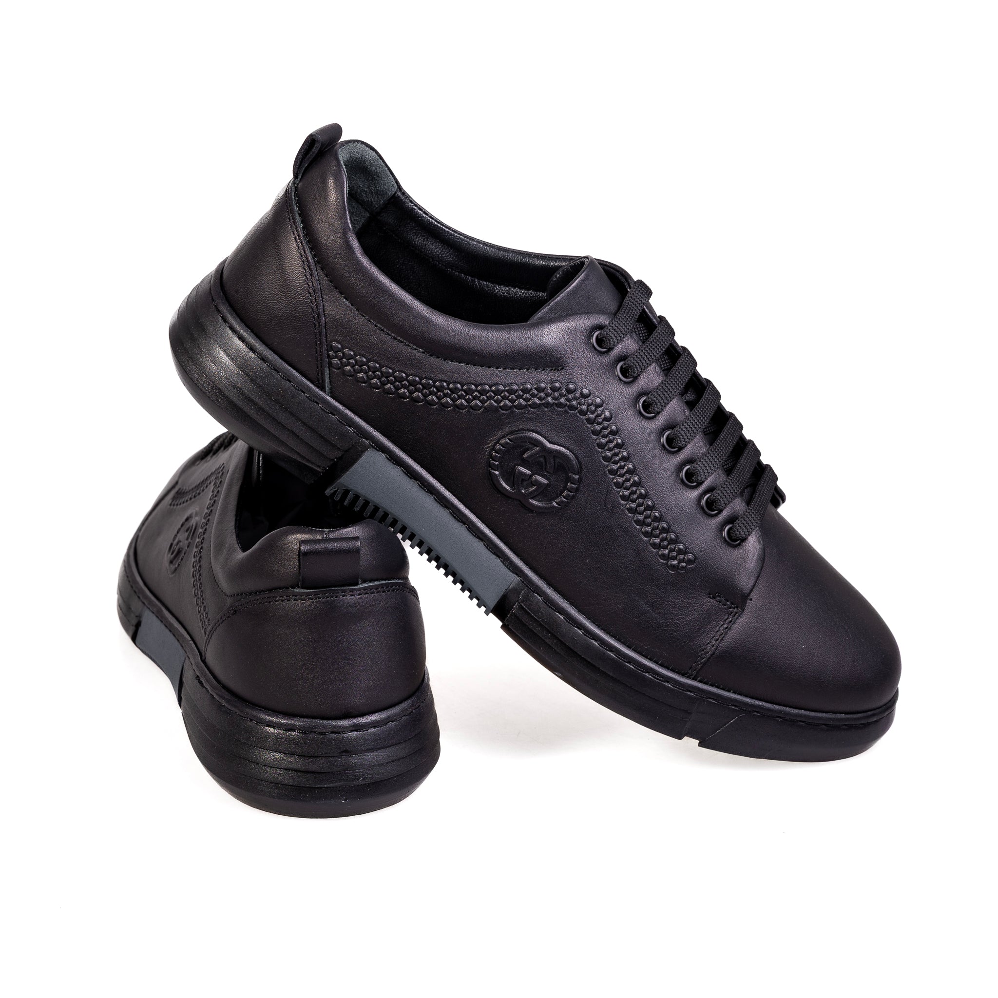 7036 Fekete – Prémium minőségű, valódi bőrből készült férfi mindennapi cipő