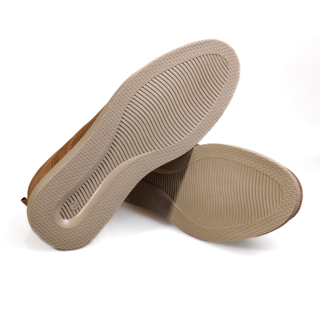 7046 Beige – Premium Men’s Genuine Leather Everyday Shoes