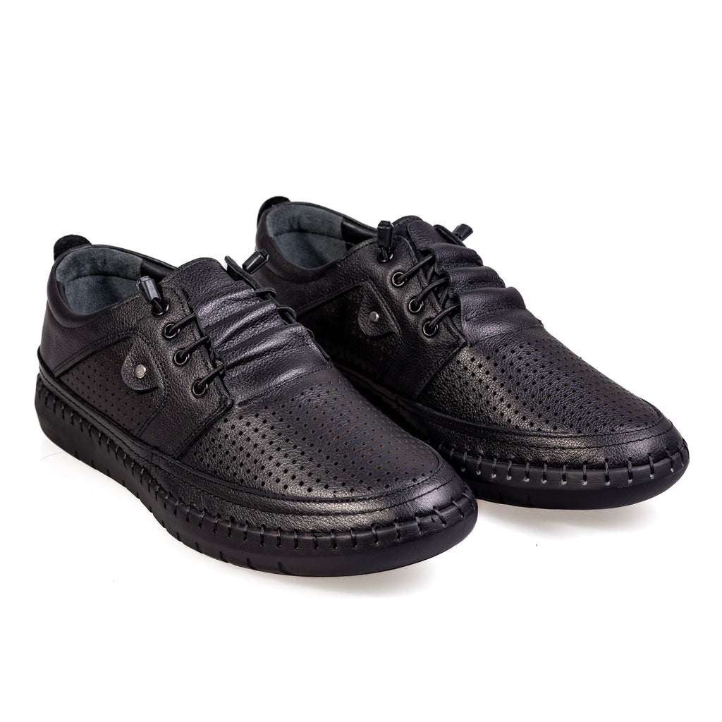 5103 Black – Premium Men’s Genuine Leather Everyday Shoes