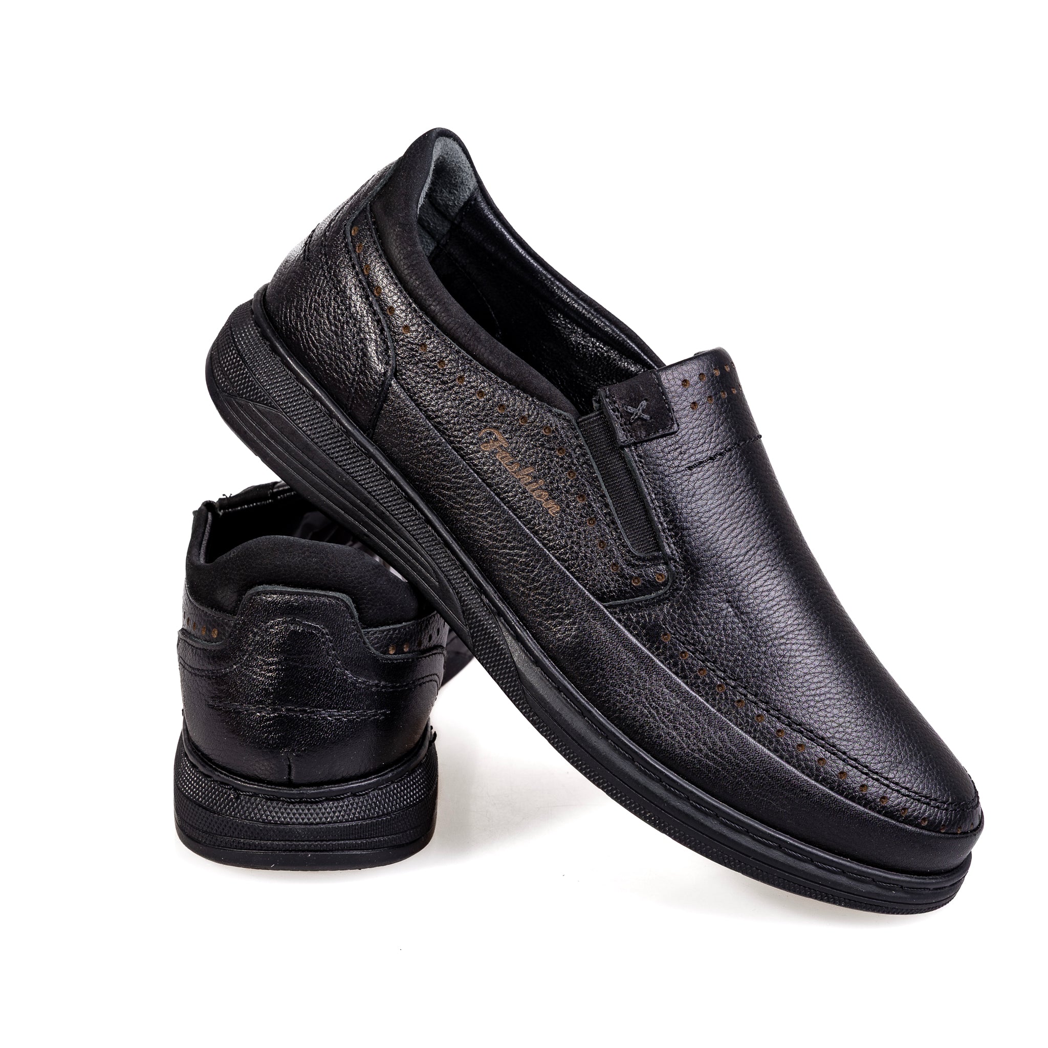 3003 Black – Premium Men’s Genuine Leather Everyday Shoes