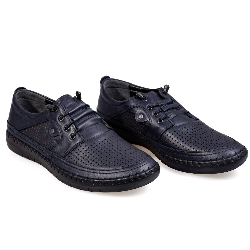 5103 Navy Blue – Premium Men’s Genuine Leather Everyday Shoes