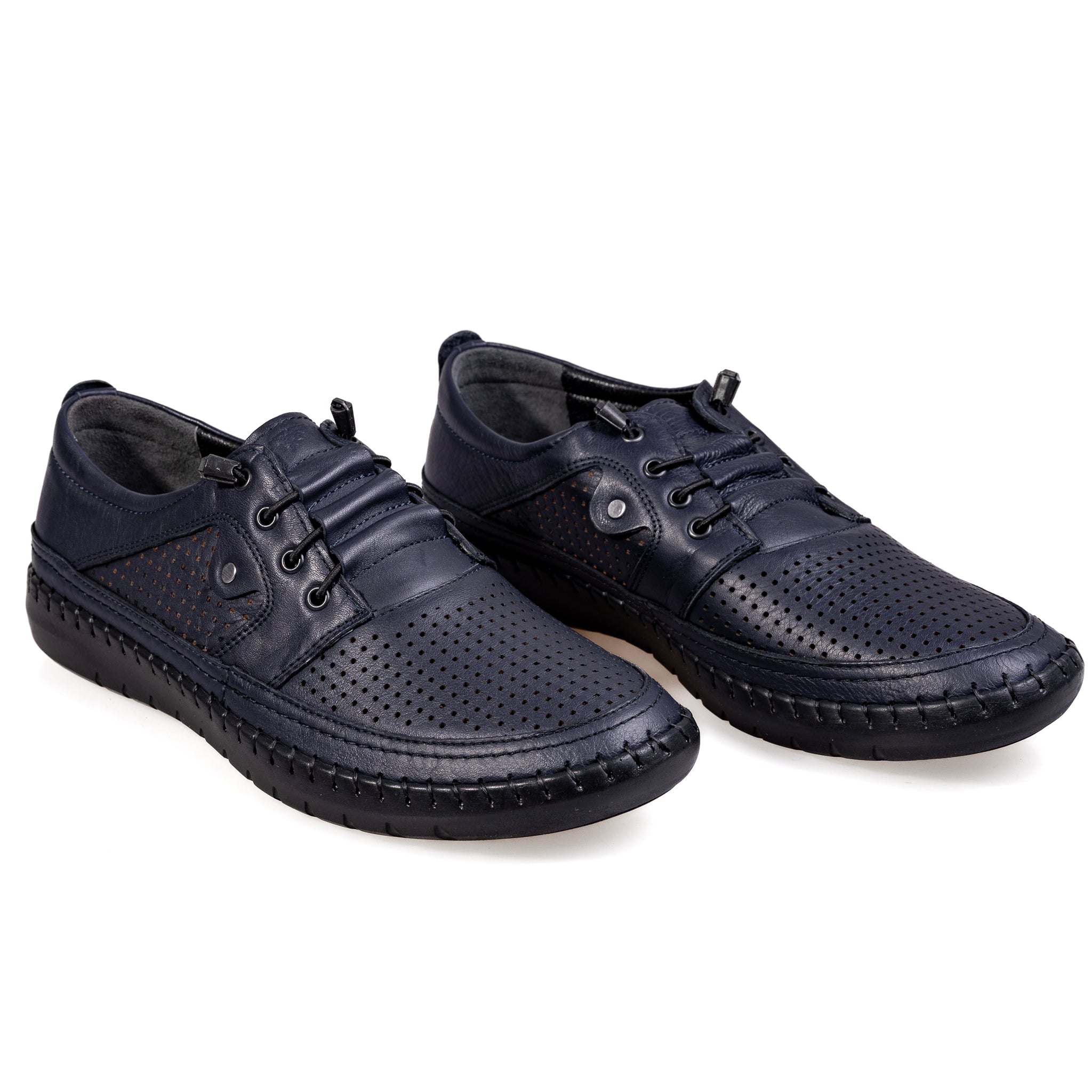 5103 Navy Blue – Premium Men’s Genuine Leather Everyday Shoes