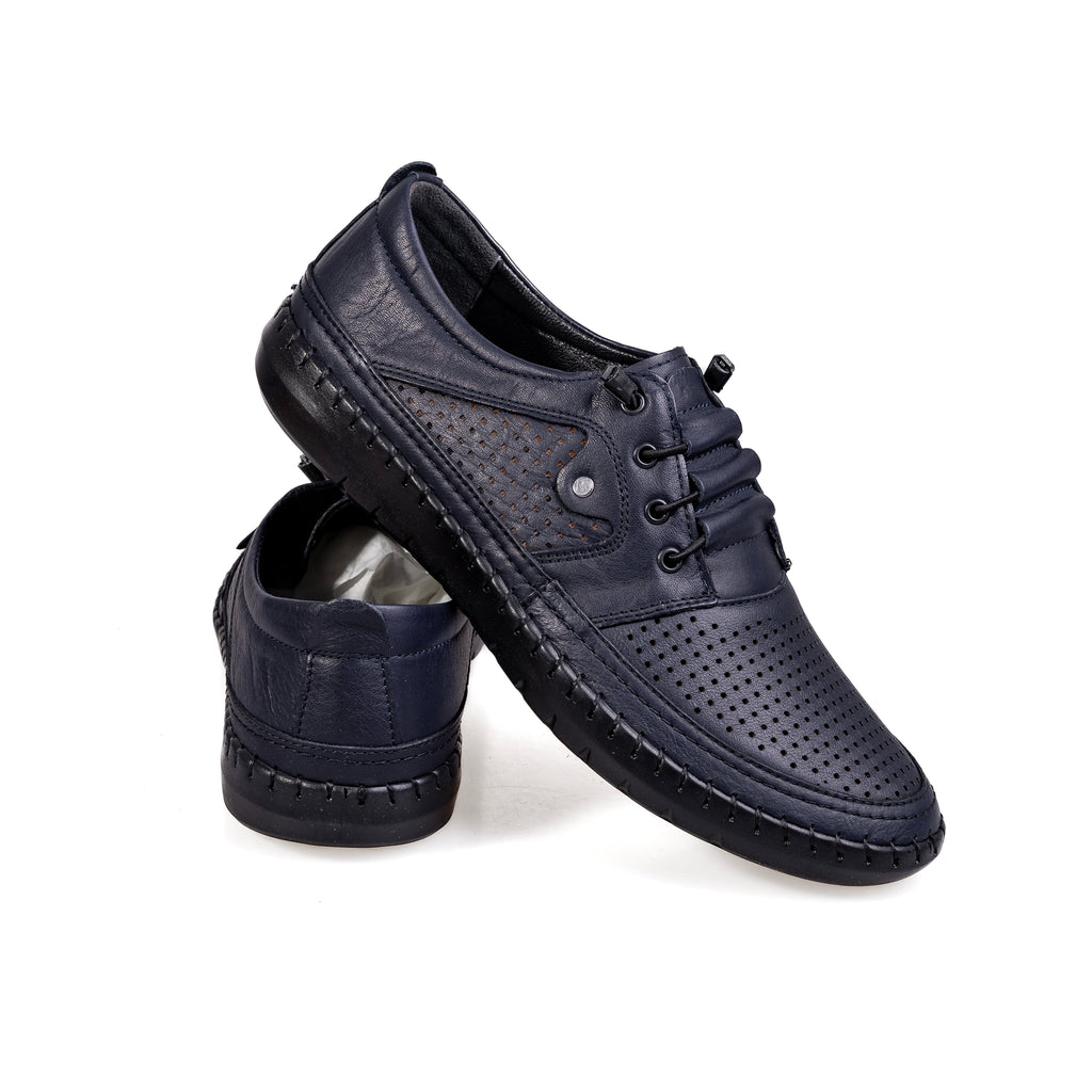 5103 Navy Blue – Premium Men’s Genuine Leather Everyday Shoes