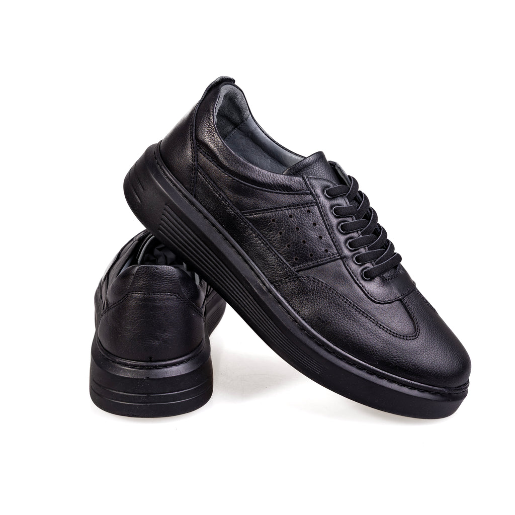 7037 Black – Premium Men’s Genuine Leather Everyday Shoes