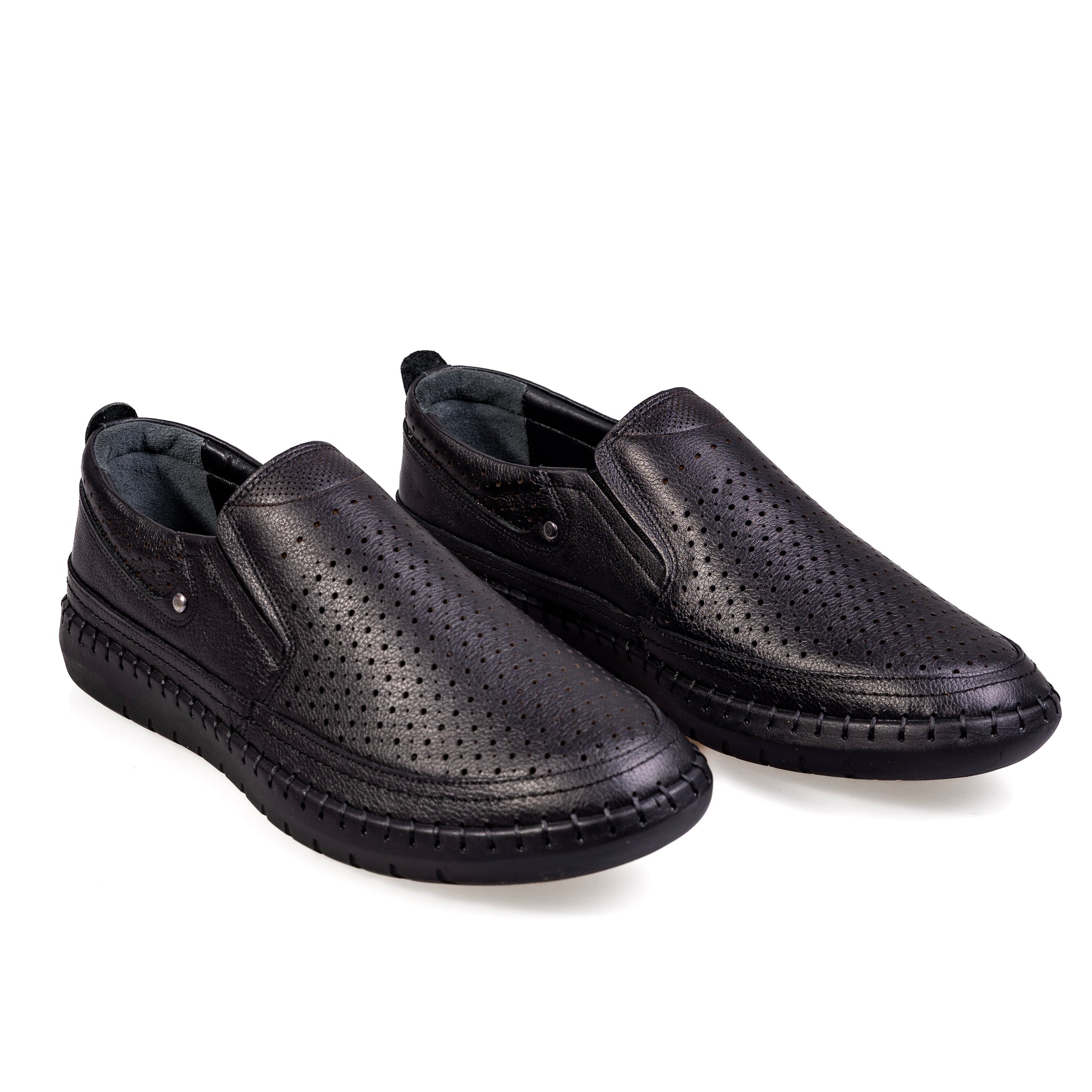 5104 Black – Premium Men’s Genuine Leather Everyday Shoes