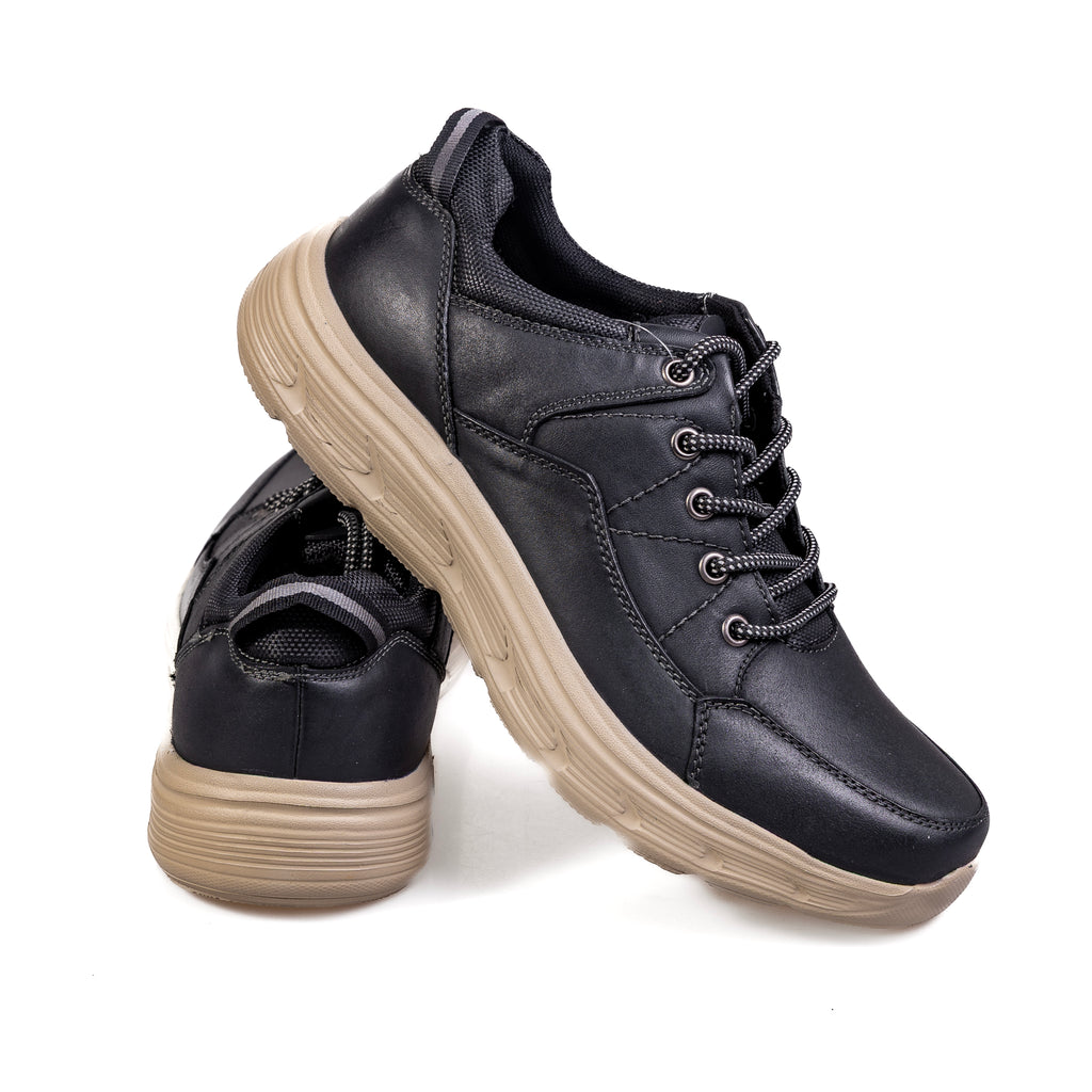 K367-1 Fekete – Prémium minőségű, valódi bőrből készült férfi mindennapi cipő