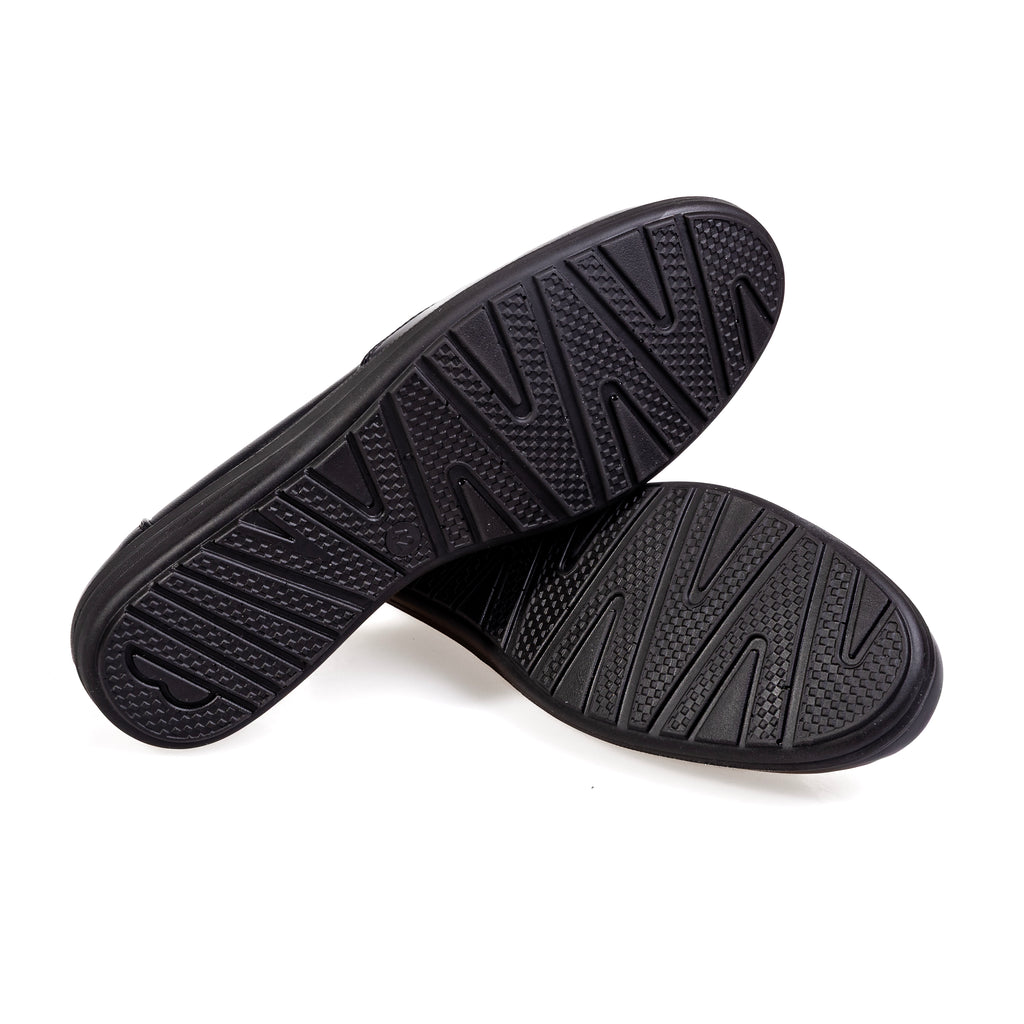 S566-1 Černá – Elegantní kontrastní dámské boty z ekologické kůže