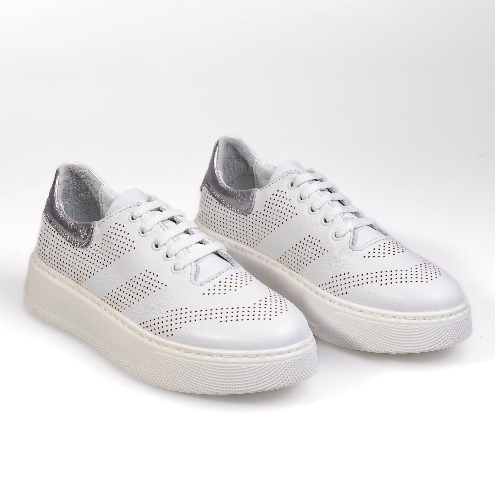 010 White – Premium Women’s Genuine Leather Everyday Shoes