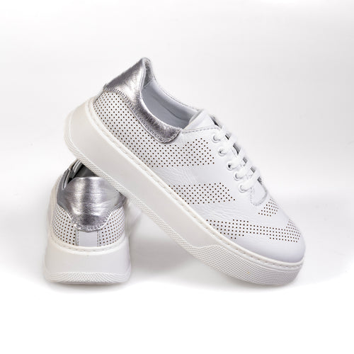 010 White – Premium Women’s Genuine Leather Everyday Shoes