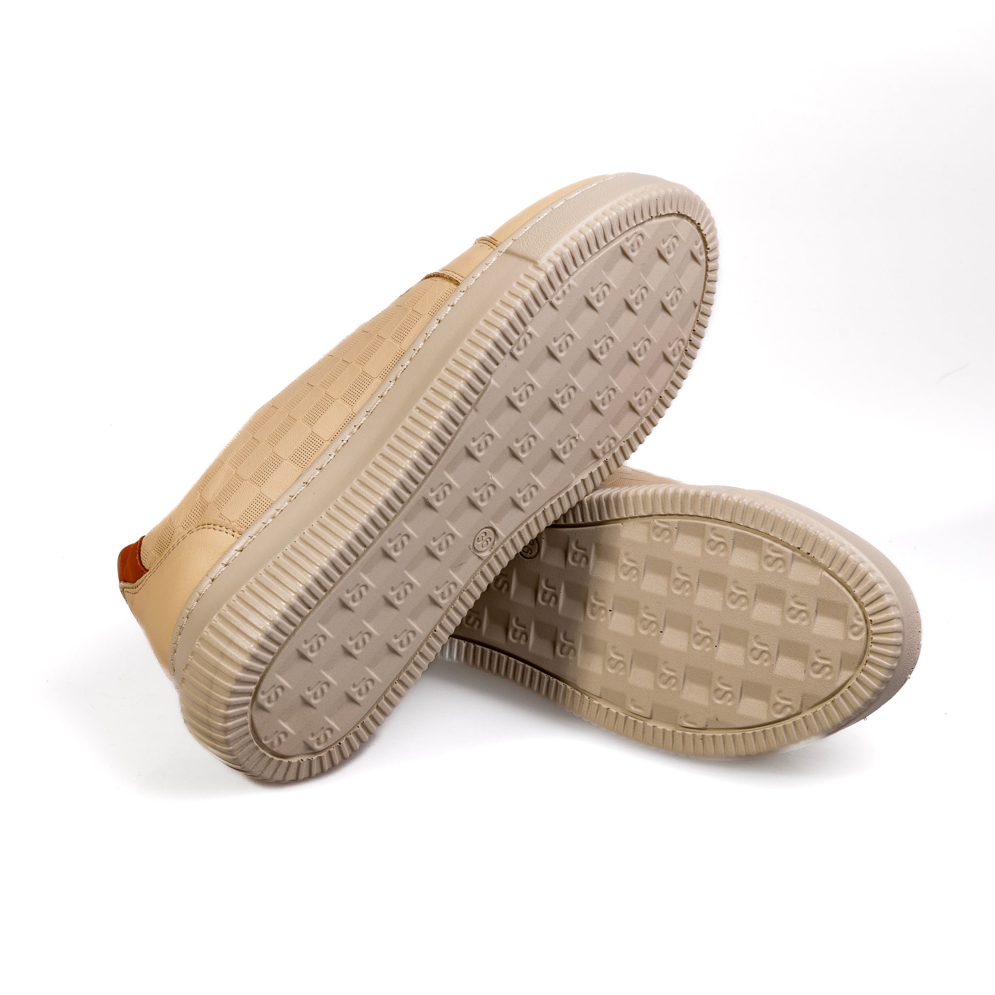 050 Beige – Women’s Urban Genuine Leather Sneakers