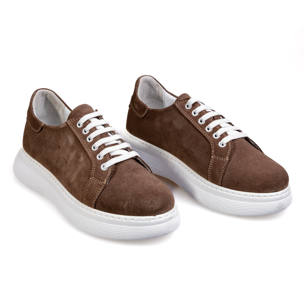 011 Brown – Women’s Premium Genuine Suede Sneakers
