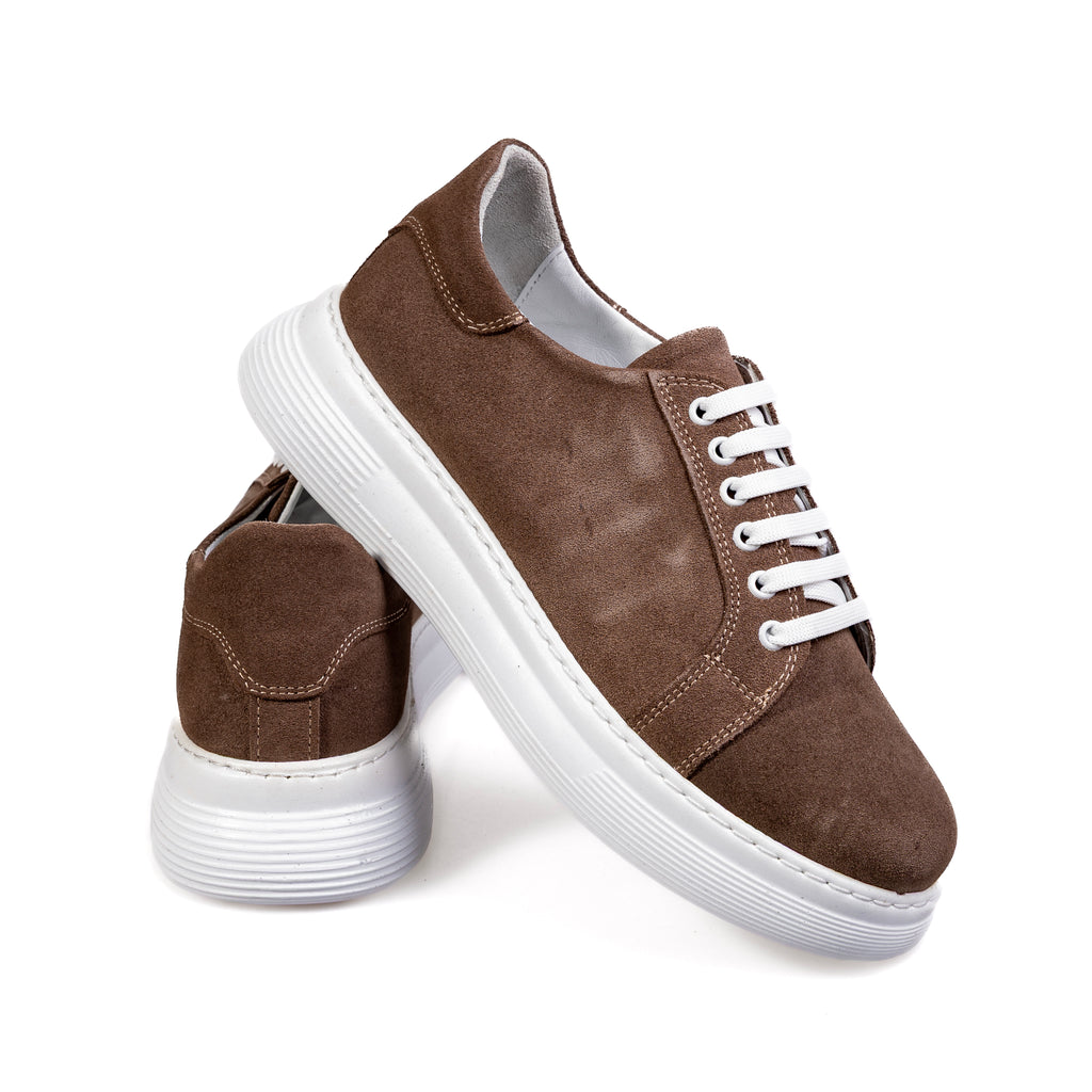 011 Brown – Women’s Premium Genuine Suede Sneakers
