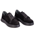 011 Black – Women’s Premium Genuine Suede Sneakers