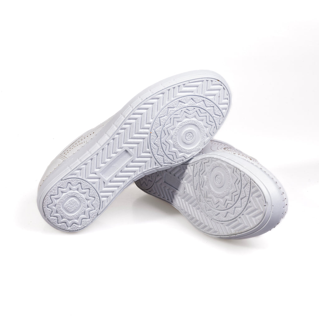 030 White – Premium Women’s Genuine Leather Everyday Shoes