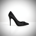MRD52-1 Pantofi eleganți cu toc stiletto și vârf ascuțit pentru femei – Negru