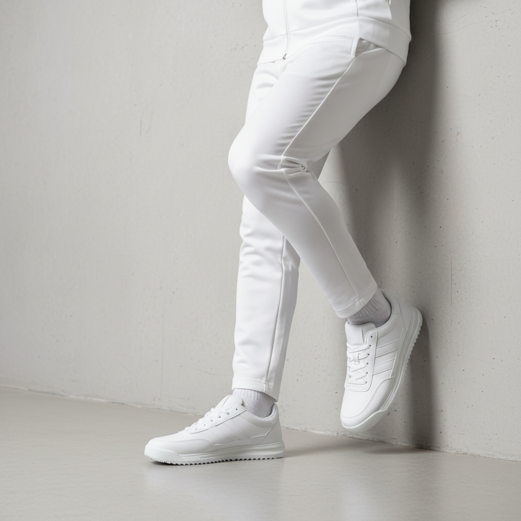 AN6047-3 Pánské sportovní boty Triple White