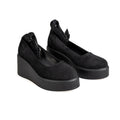 N295-1 Women's Classic Low-Top Platform Sneakers - Black
