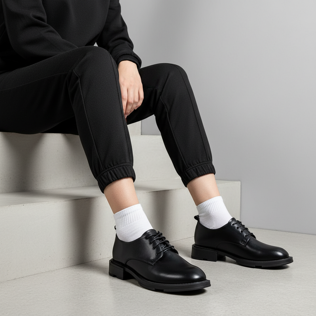 OS-12 Pantofi casual negri pentru femei