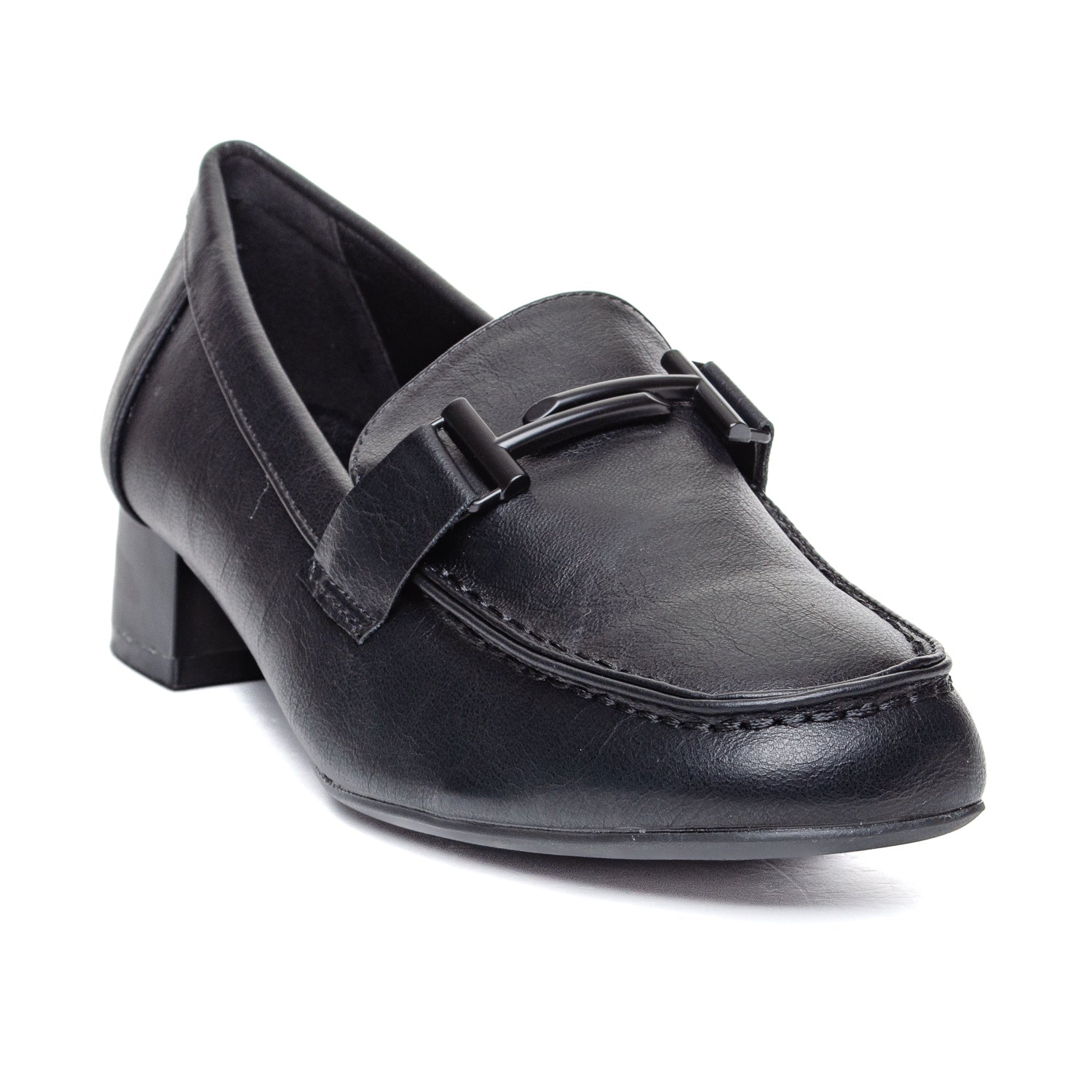 W037003 Černé dámské boty na vysokém podpatku