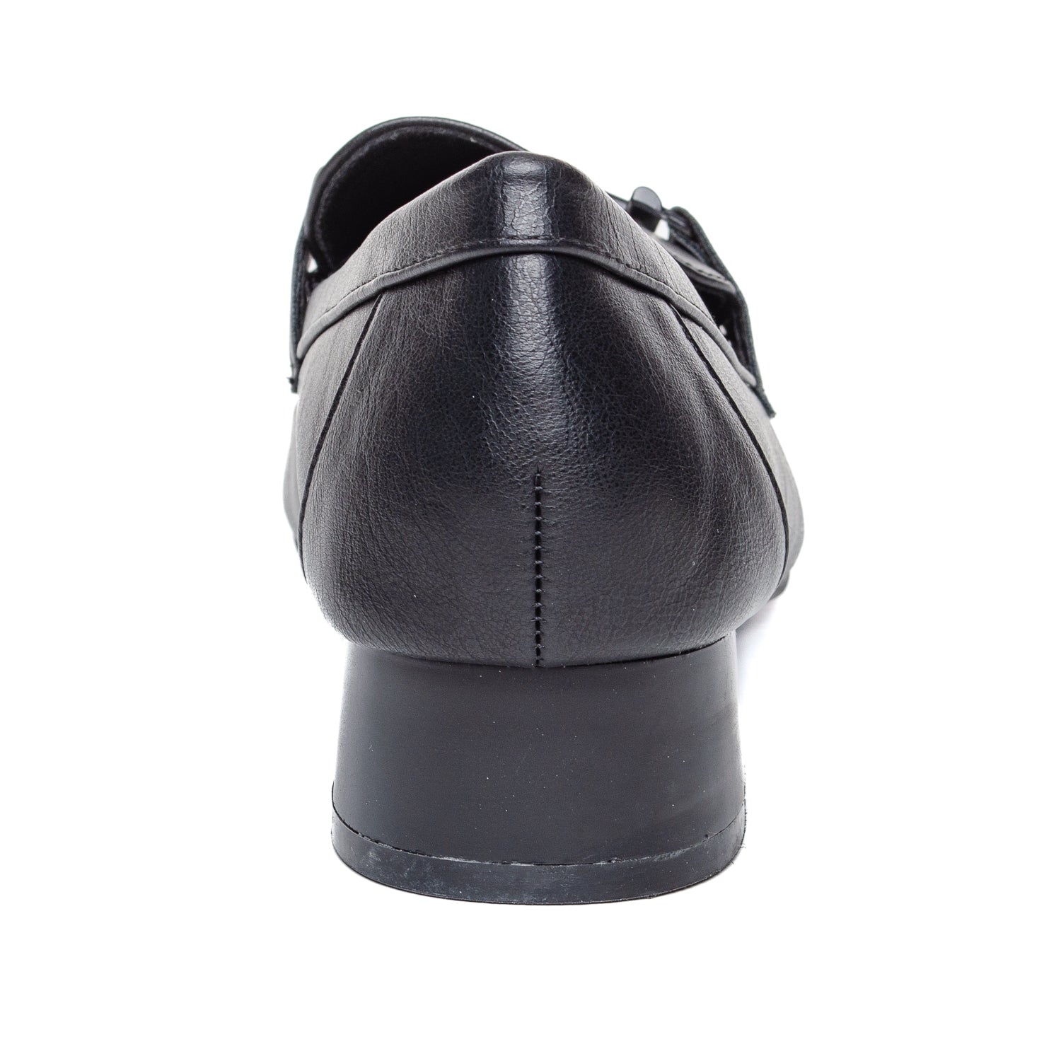 W037003 Černé dámské boty na vysokém podpatku