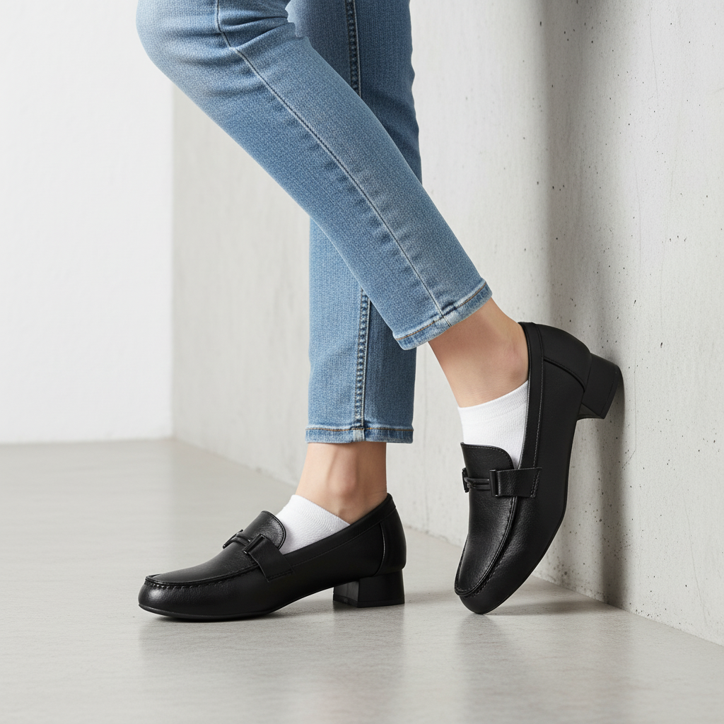 W037003 Pantofi cu toc înalt pentru femei, negri