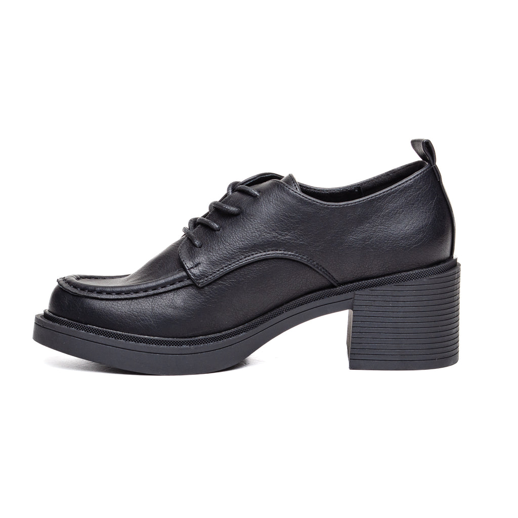 W587010 Černé dámské boty na vysokém podpatku