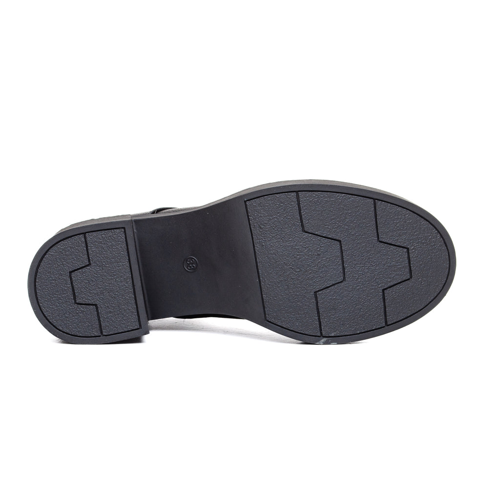 W587010 Černé dámské boty na vysokém podpatku