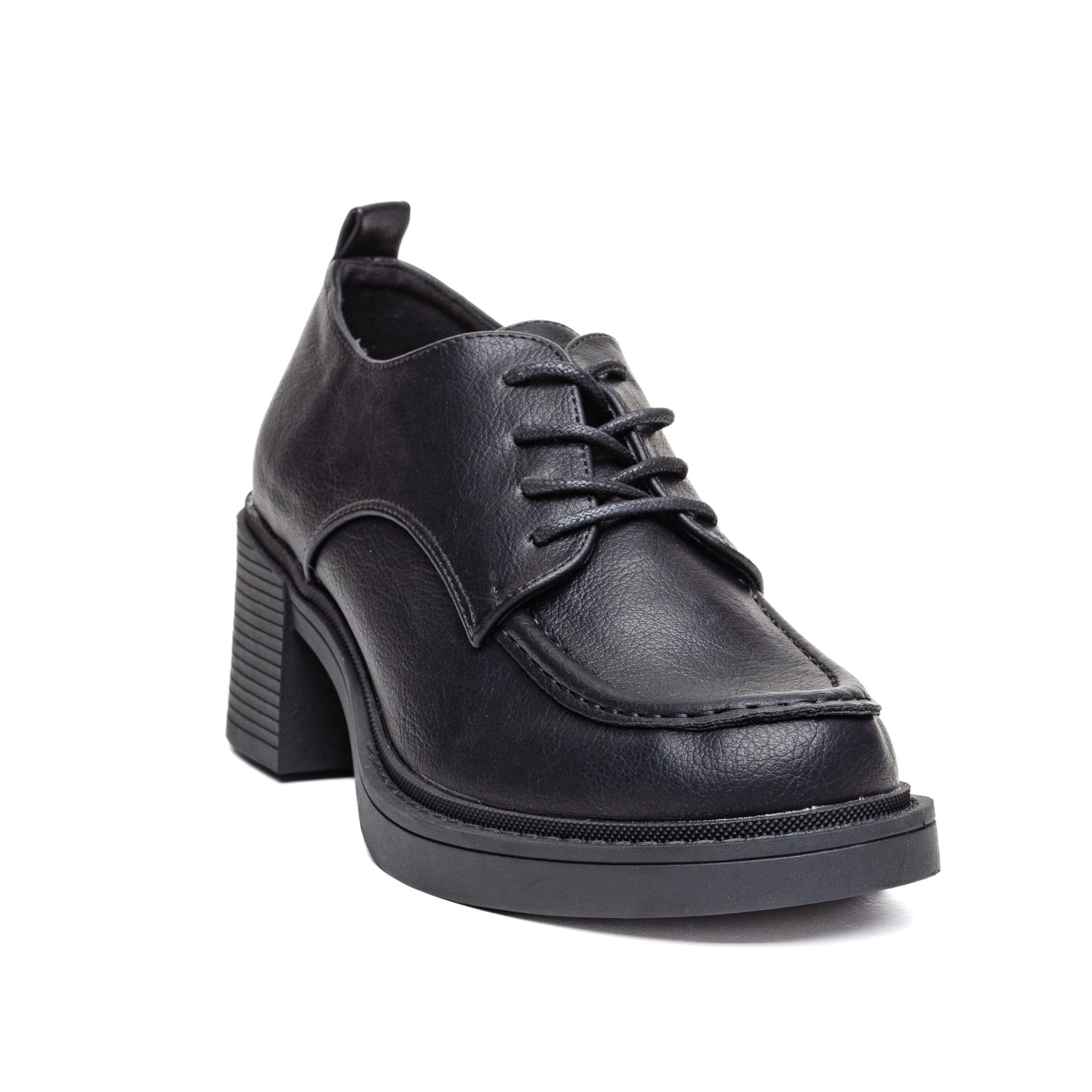 W587010 Černé dámské boty na vysokém podpatku