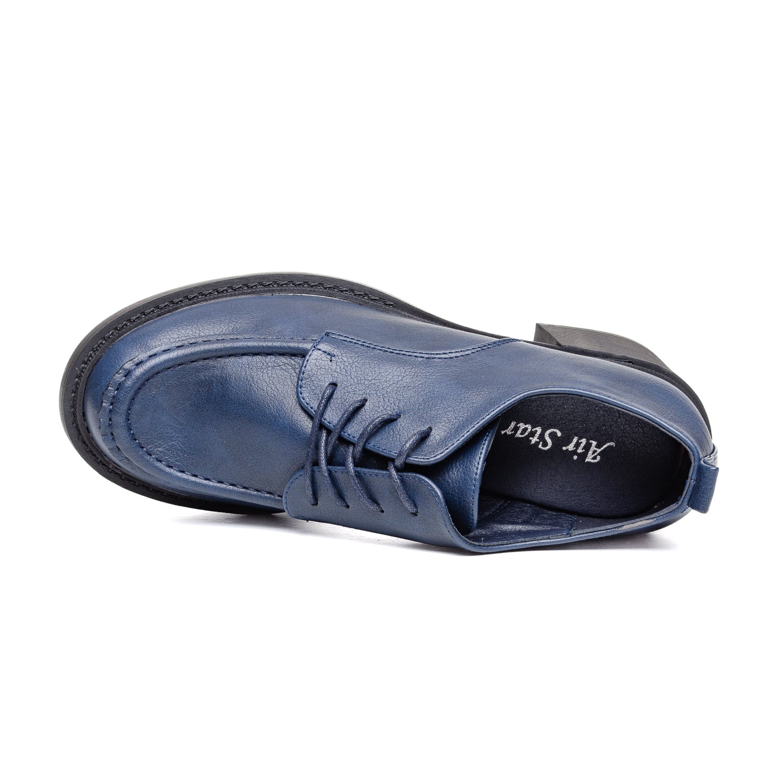 W587010 Dámské boty s vysokým podpatkem v námořnické modré barvě