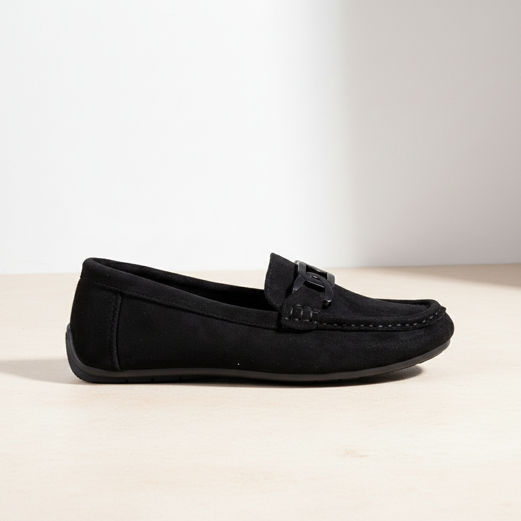 A5618-1 Černé elegantní dámské boty na každodenní nošení