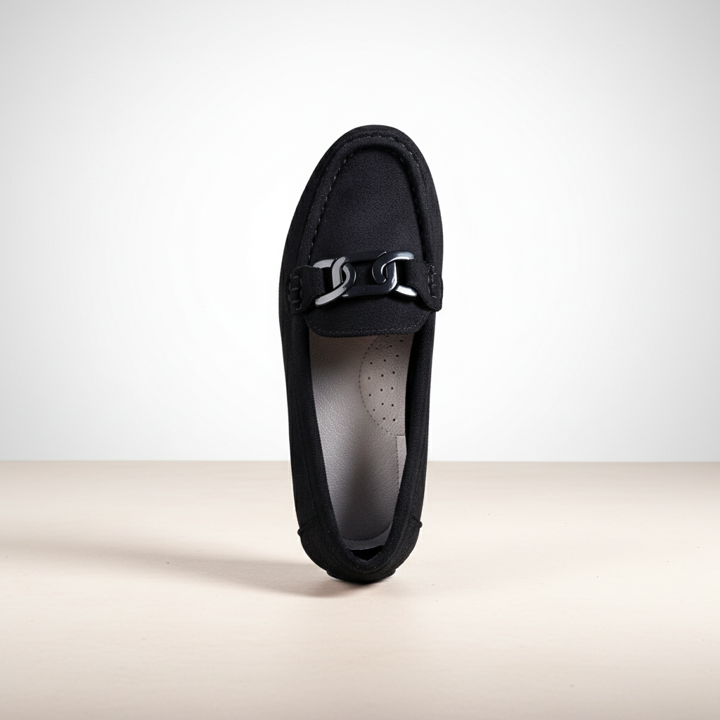 A5618-1 Černé elegantní dámské boty na každodenní nošení