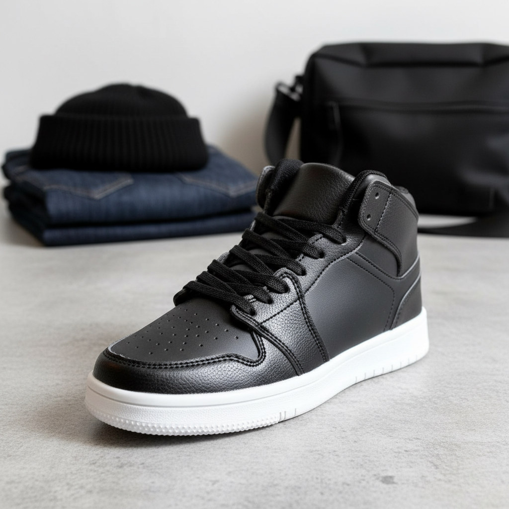 4090-1 Black Women's Sneakers