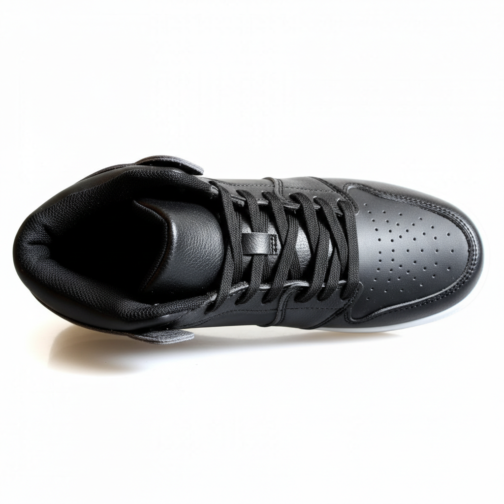 4090-1 Fekete női tornacipő