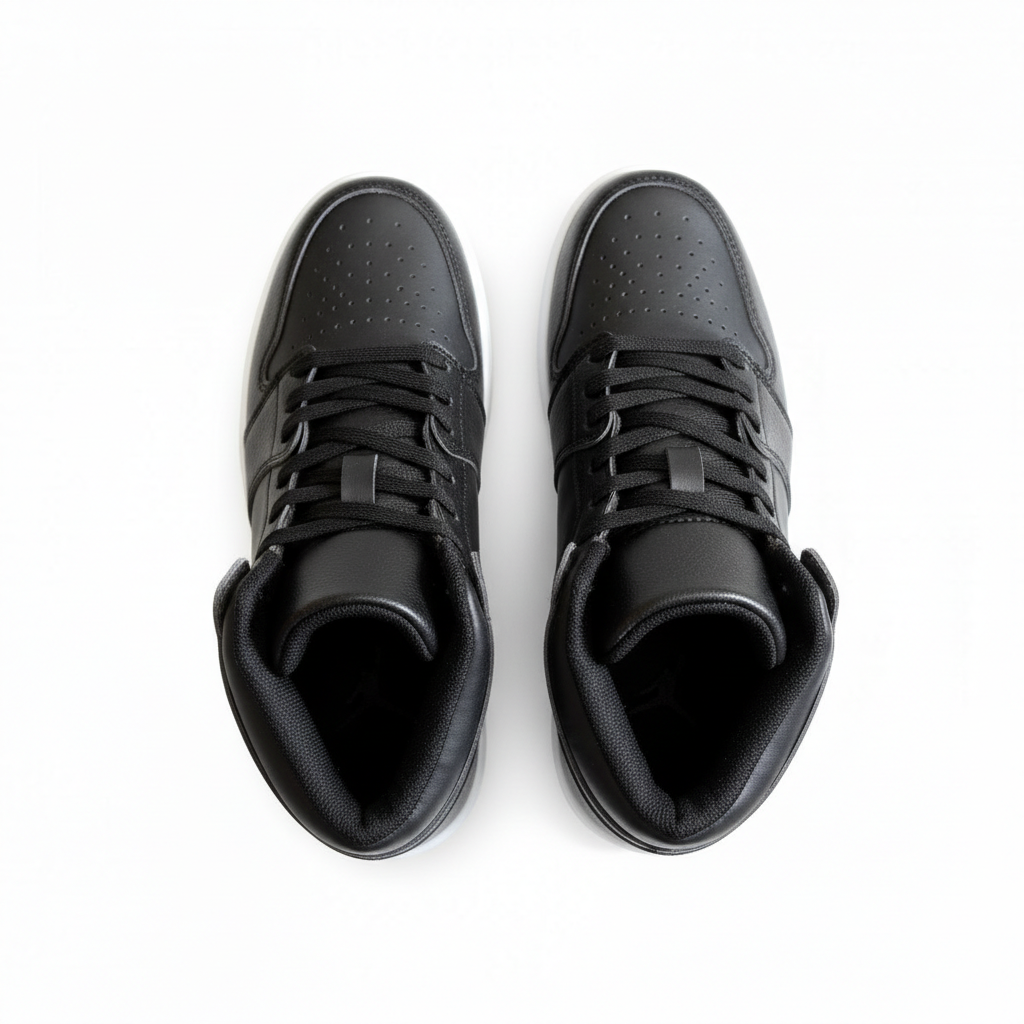 4090-1 Fekete női tornacipő