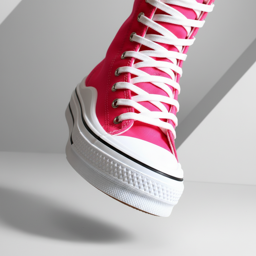 6610-3 Rózsaszín női tornacipő