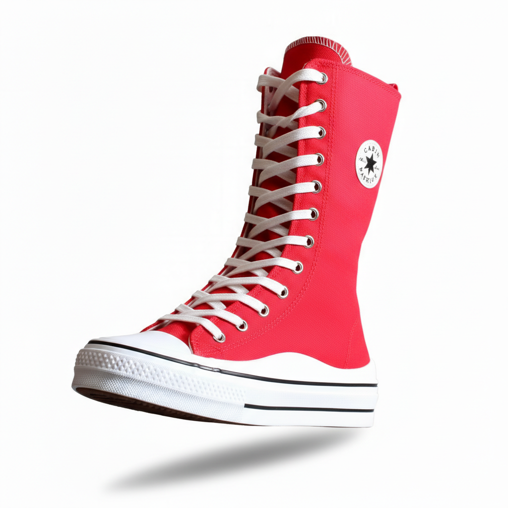 6610-6 Piros női tornacipő