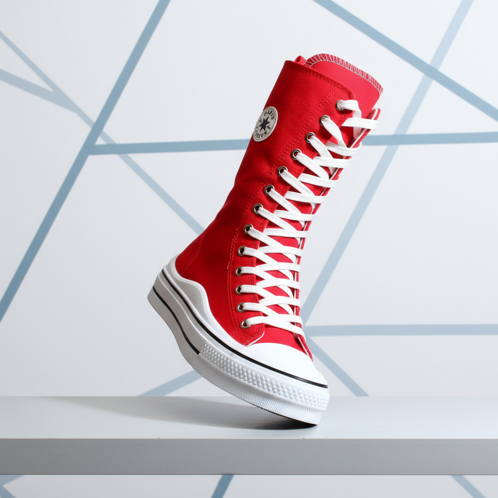 6610-6 Piros női tornacipő