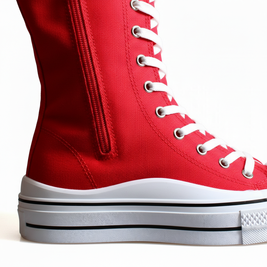 6610-6 Piros női tornacipő