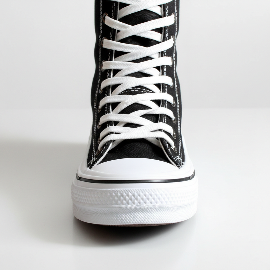 6610-7 Fekete női tornacipő