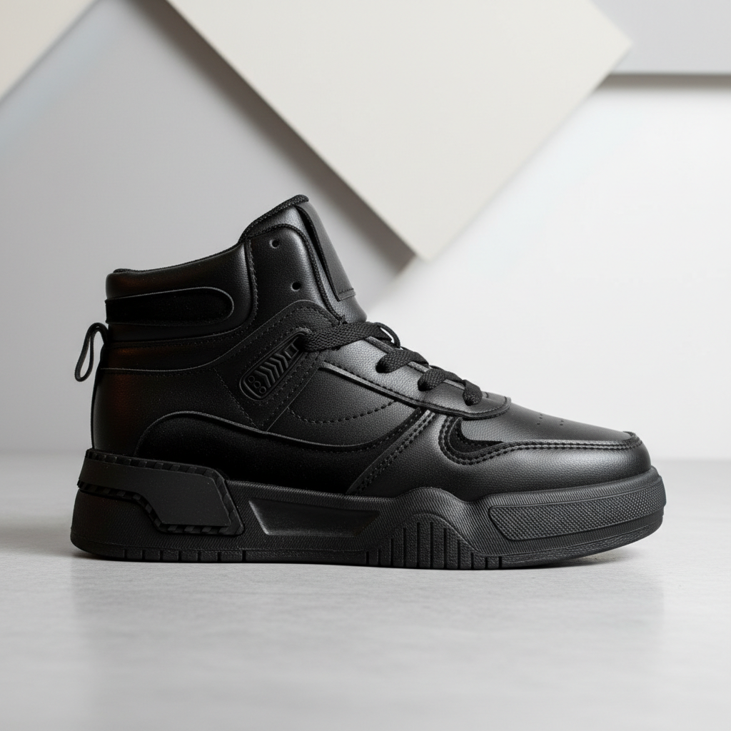 A-058-53 Fekete női tornacipő