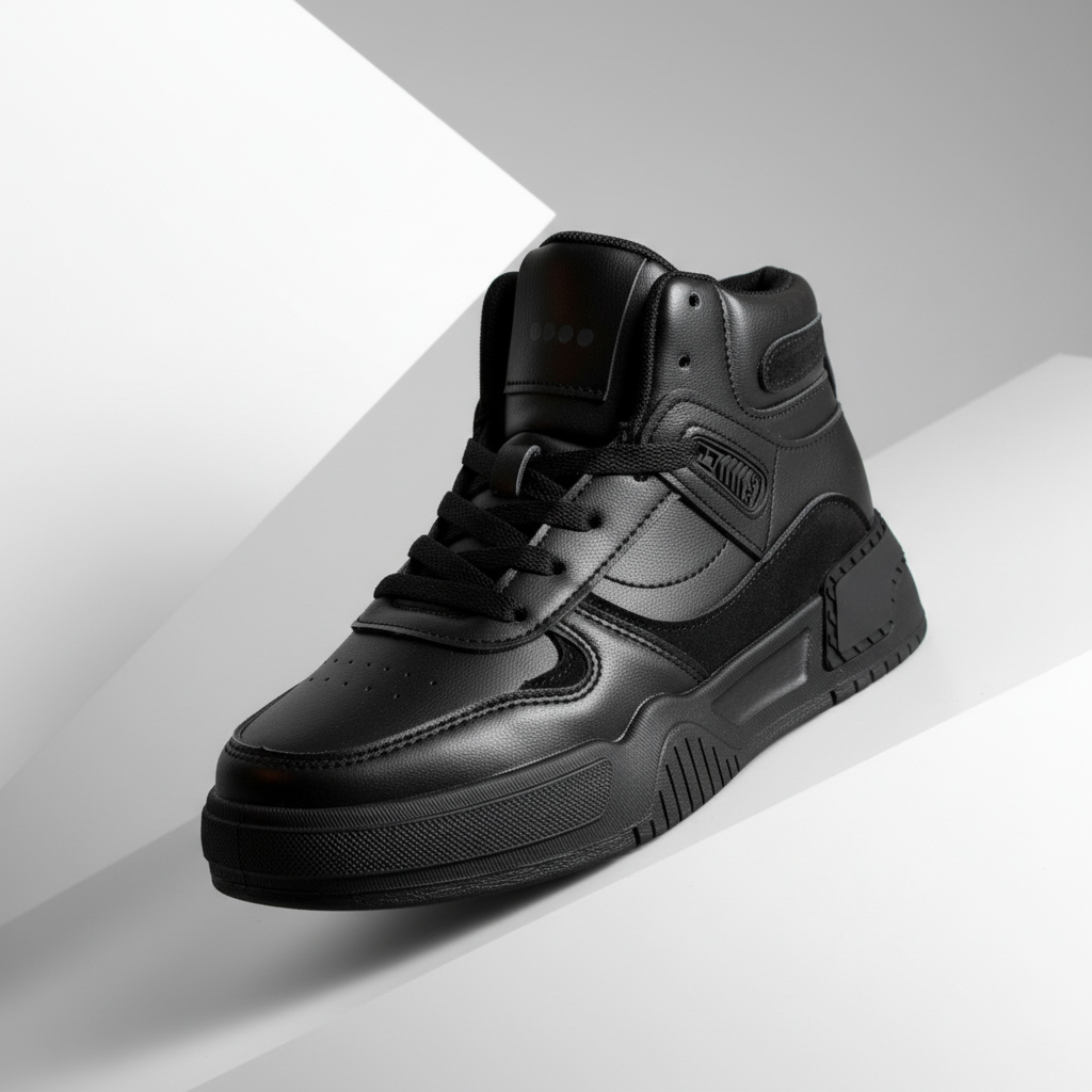 A-058-53 Fekete női tornacipő