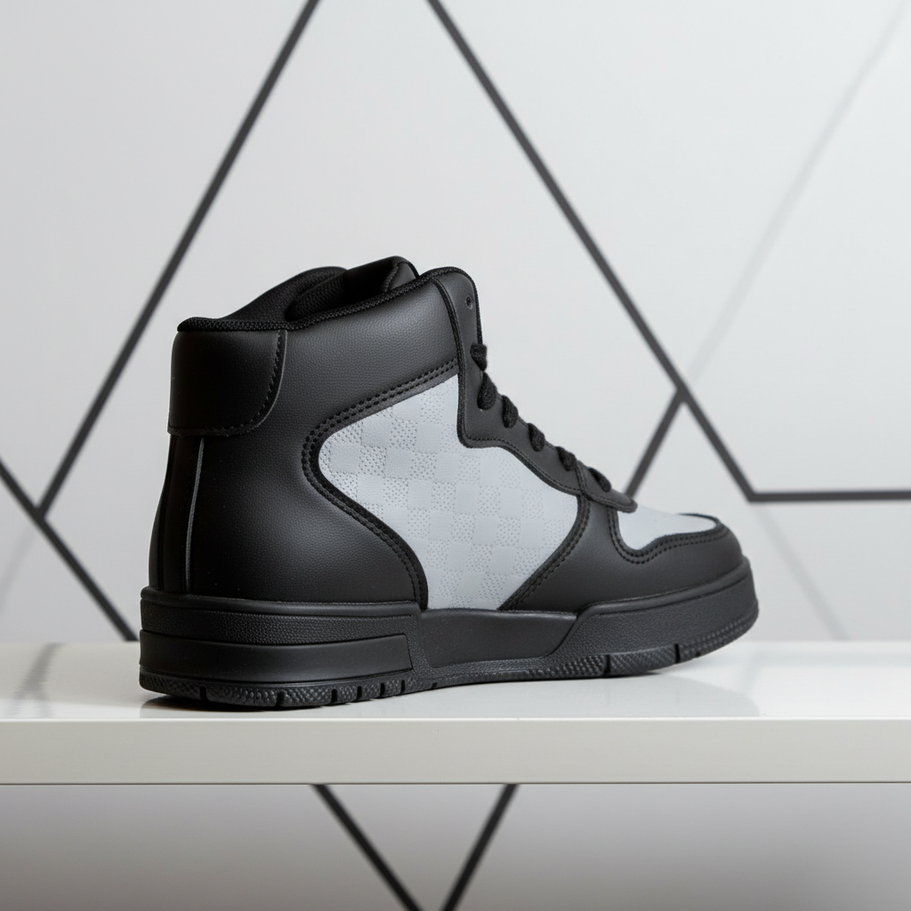 A-066-72 Szürke/fekete női tornacipő