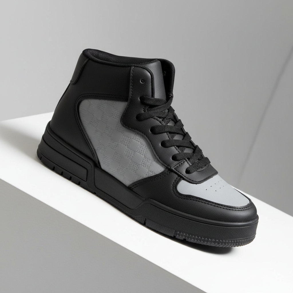 A-066-72 Szürke/fekete női tornacipő