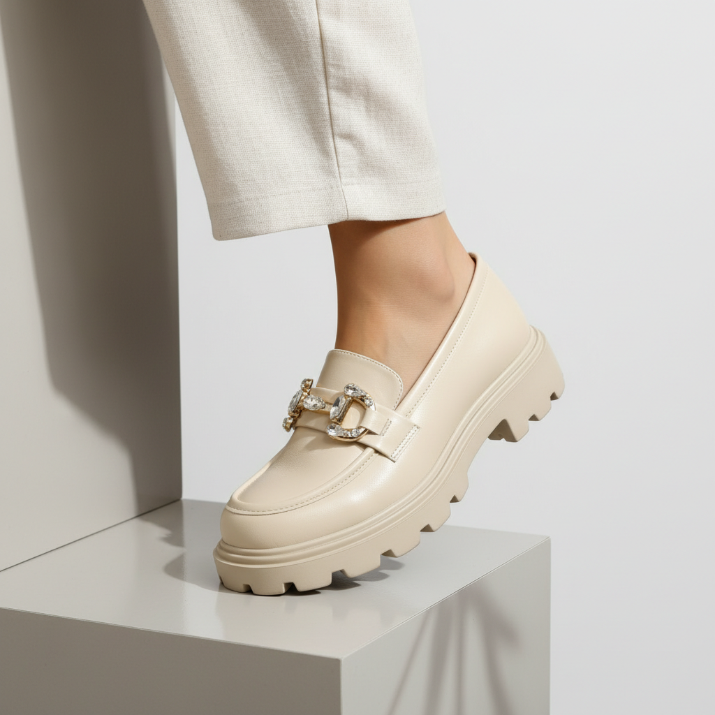 A2386-2 Béžové dámské volnočasové boty